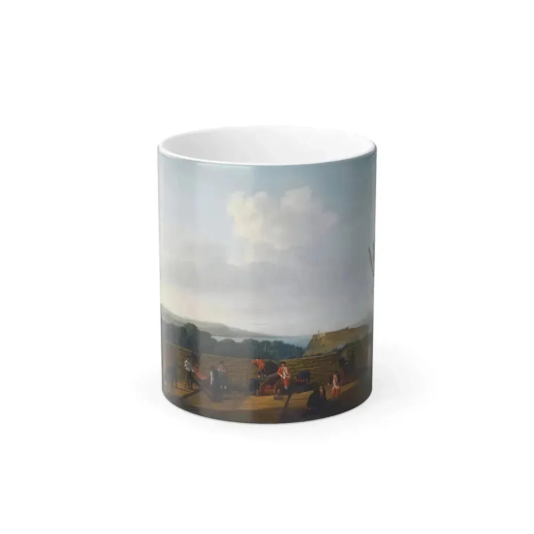 Dominic Serres (1722-1793) The Capture of Havana, Cuba, August 1762%3a The English Battery Before the Mo-0 - Color Changing Mug 11oz 11oz - Go Mug Yourself