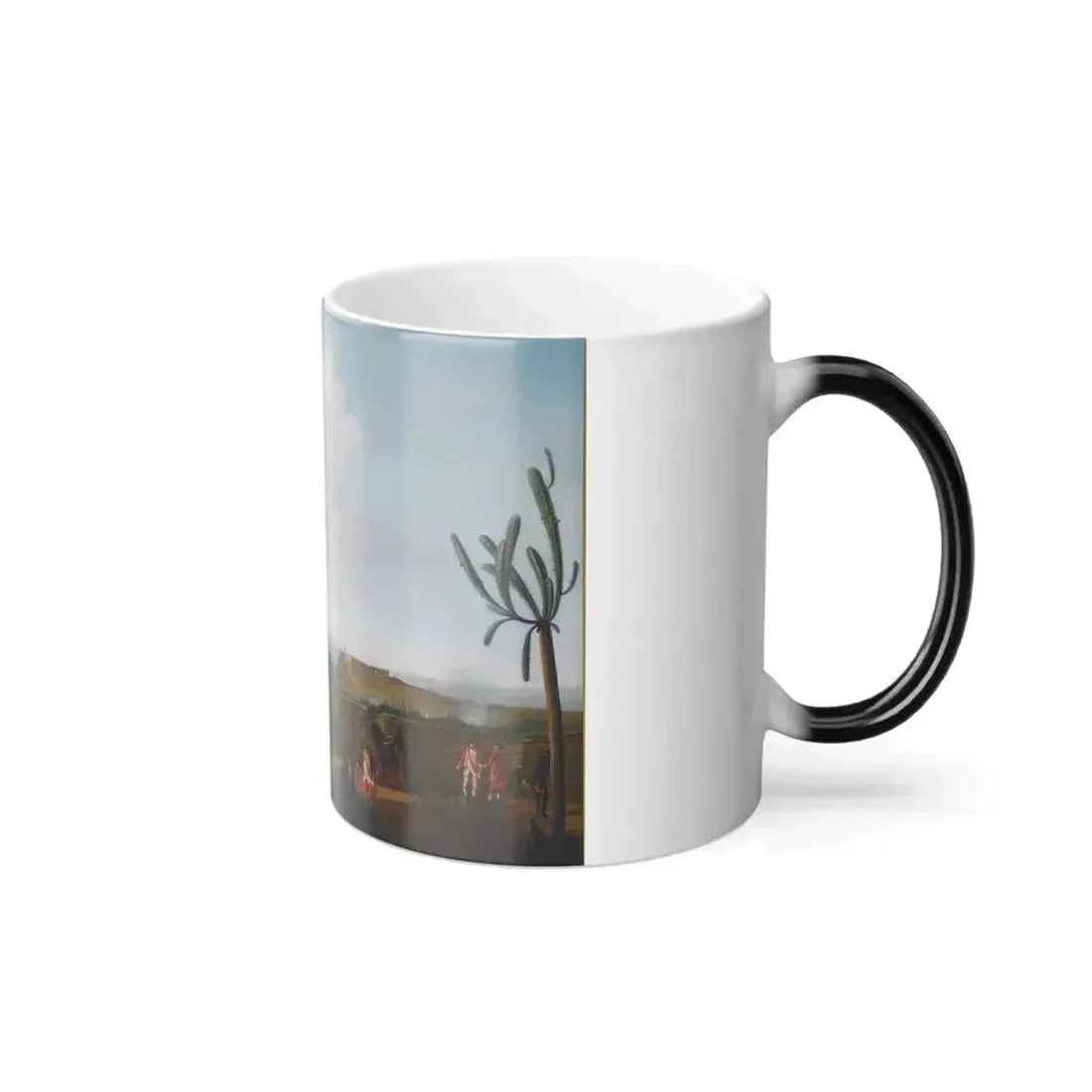 Dominic Serres (1722-1793) The Capture of Havana, Cuba, August 1762%3a The English Battery Before the Mo-0 - Color Changing Mug 11oz - Go Mug Yourself