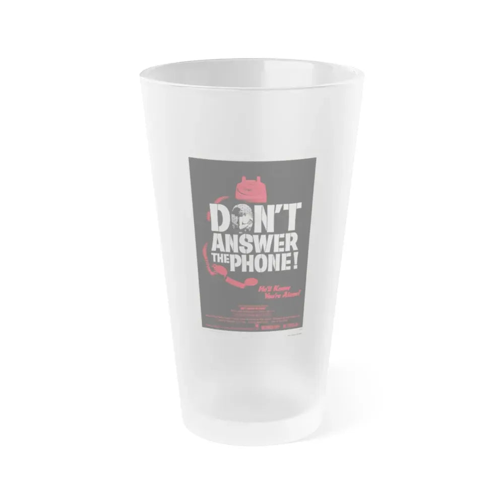 DON'T ANSWER THE PHONE! 1980 Movie Poster - Frosted Pint Glass 16oz Default Title - Go Mug Yourself