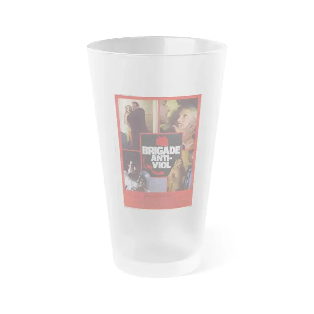 DON'T ANSWER THE PHONE! (FRENCH) 1980 Movie Poster - Frosted Pint Glass 16oz Default Title - Go Mug Yourself