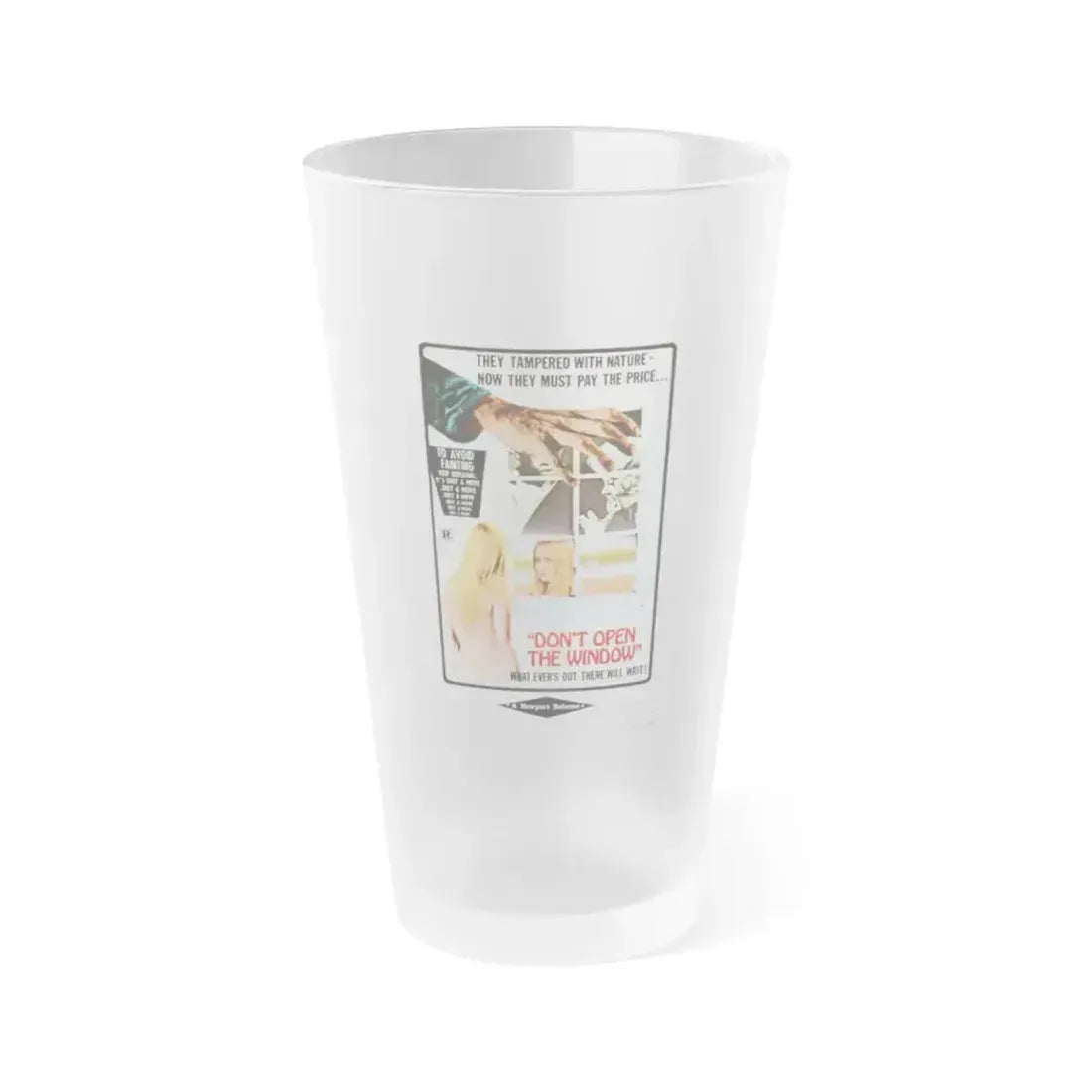 DON'T OPEN THE WINDOW (THE LIVING DEAD AT THE MANCHESTER MORGUE) 1974 Movie Poster - Frosted Pint Glass 16oz 16oz Frosted - Go Mug Yourself