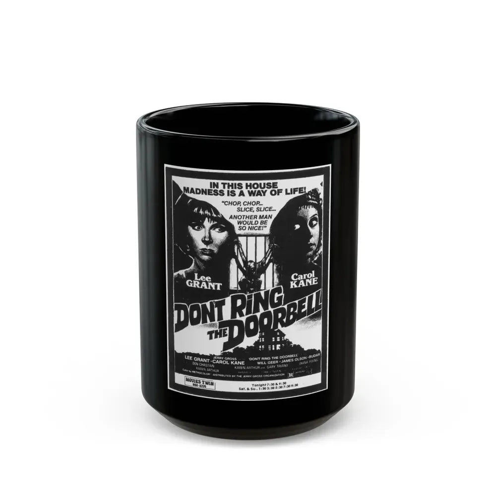 DON'T RING THE DOORBELL (THE MAFU CAGE) 1978 Movie Poster - Black Coffee Mug 15oz - Go Mug Yourself