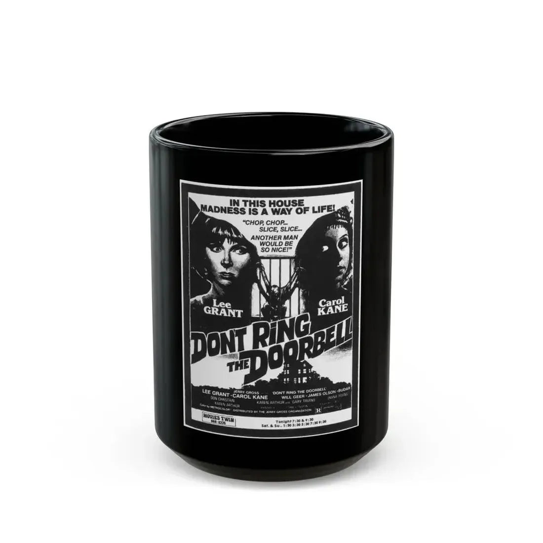 DON'T RING THE DOORBELL (THE MAFU CAGE) 1978 Movie Poster - Black Coffee Mug 15oz - Go Mug Yourself