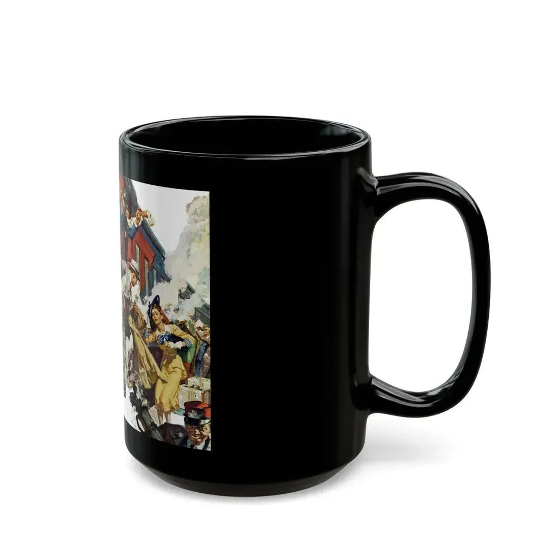 Don't Worry Darling, Good Housekeeping, August 1942 - Black Coffee Mug - Go Mug Yourself