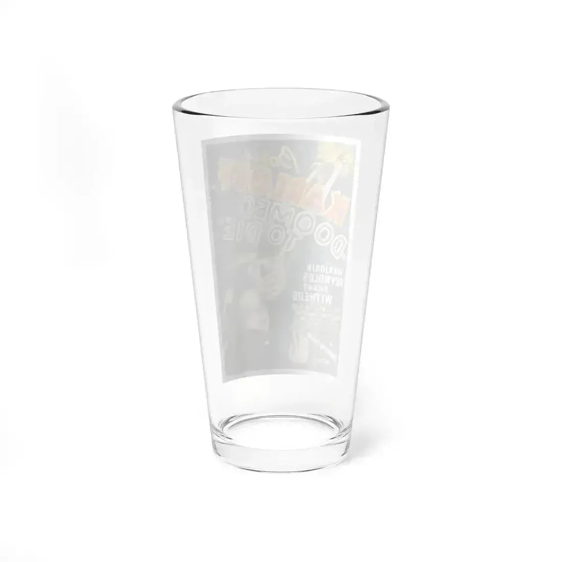 DOOMED TO DIE 1980 Movie Poster - Pint Glass 16oz - Go Mug Yourself