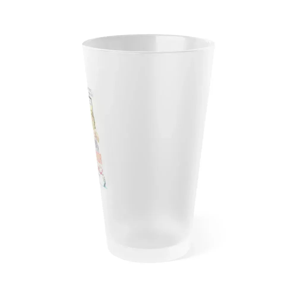DOOR TO DOOR MANIAC 1961 Movie Poster - Frosted Pint Glass 16oz - Go Mug Yourself