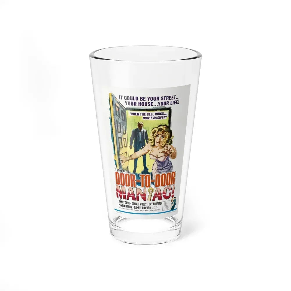 DOOR TO DOOR MANIAC 1961 Movie Poster - Pint Glass 16oz 16oz - Go Mug Yourself