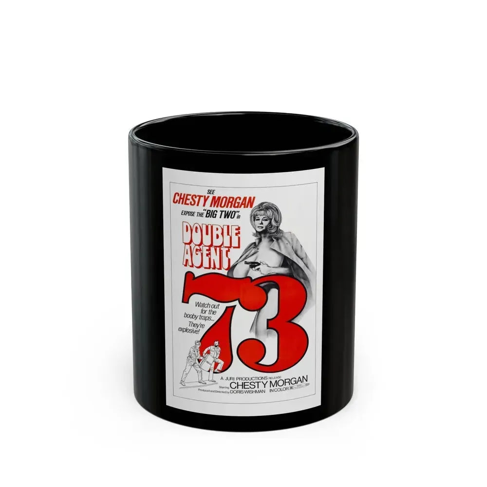 DOUBLE AGENT 1973 Movie Poster - Black Coffee Mug 11oz - Go Mug Yourself