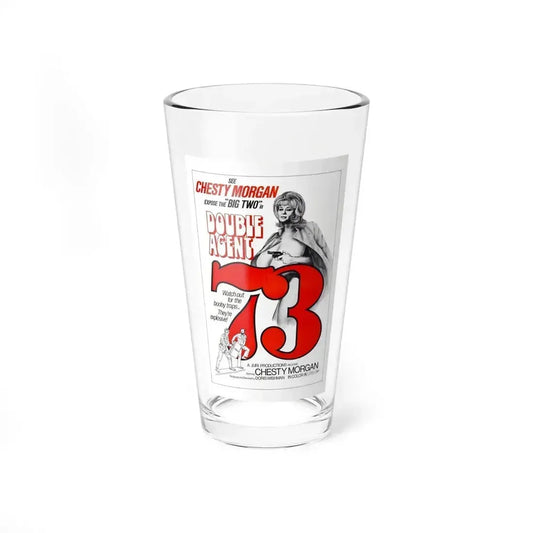 DOUBLE AGENT 1973 Movie Poster - Pint Glass 16oz 16oz - Go Mug Yourself