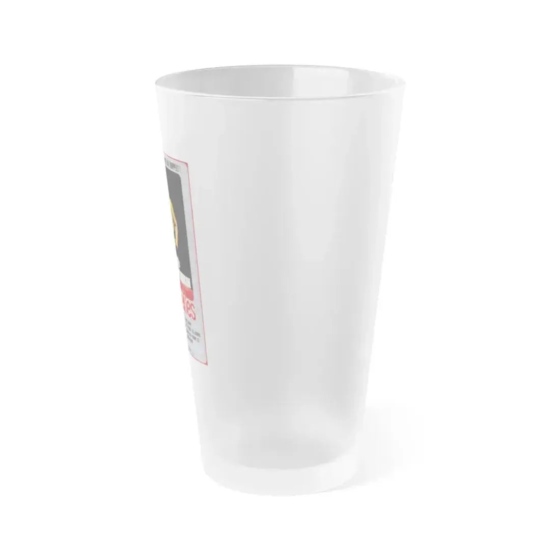 DOUBLE AGENT (GERMAN) 1973 Movie Poster - Frosted Pint Glass 16oz - Go Mug Yourself