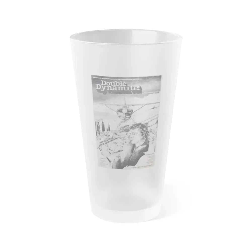 DOUBLE DYNAMITE! 1951 Movie Poster - Frosted Pint Glass 16oz Default Title - Go Mug Yourself
