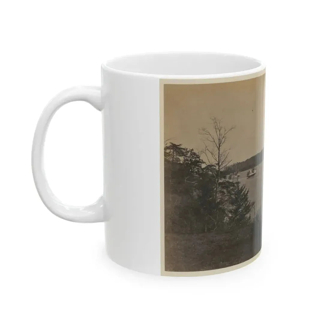 Double Turreted Ironclad Monitor  Onandaga,  James River (U.S. Civil War) White Coffee Mug - Go Mug Yourself