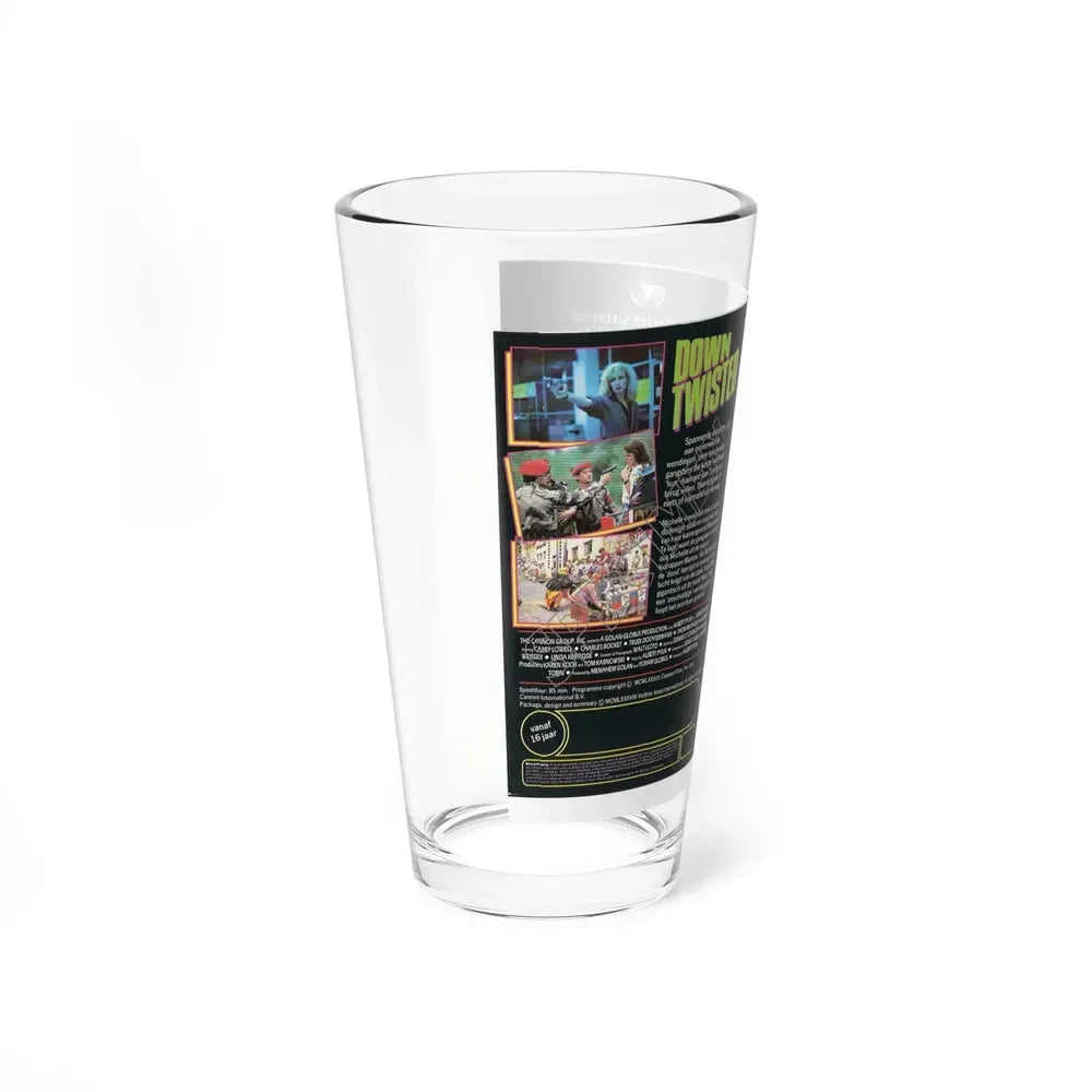 DOWN TWISTED (VHS COVER) Pint Glass 16oz - Go Mug Yourself