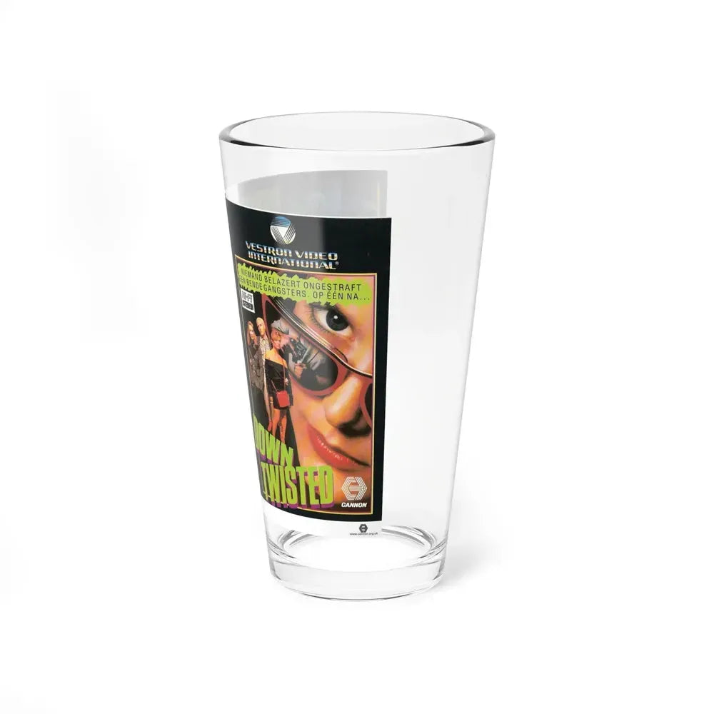 DOWN TWISTED (VHS COVER) Pint Glass 16oz - Go Mug Yourself