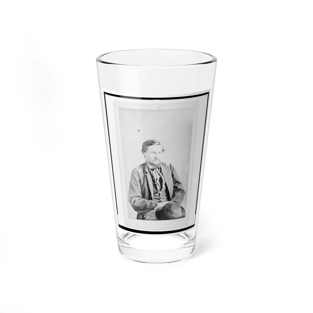 Dr. Felix Blazer, First Assistant Surgeon In The 32nd Indiana Regiment, Half-Length Portrait, Seated, Facing Front (U.S. Civil War) Pint Glass 16oz 16oz - Go Mug Yourself