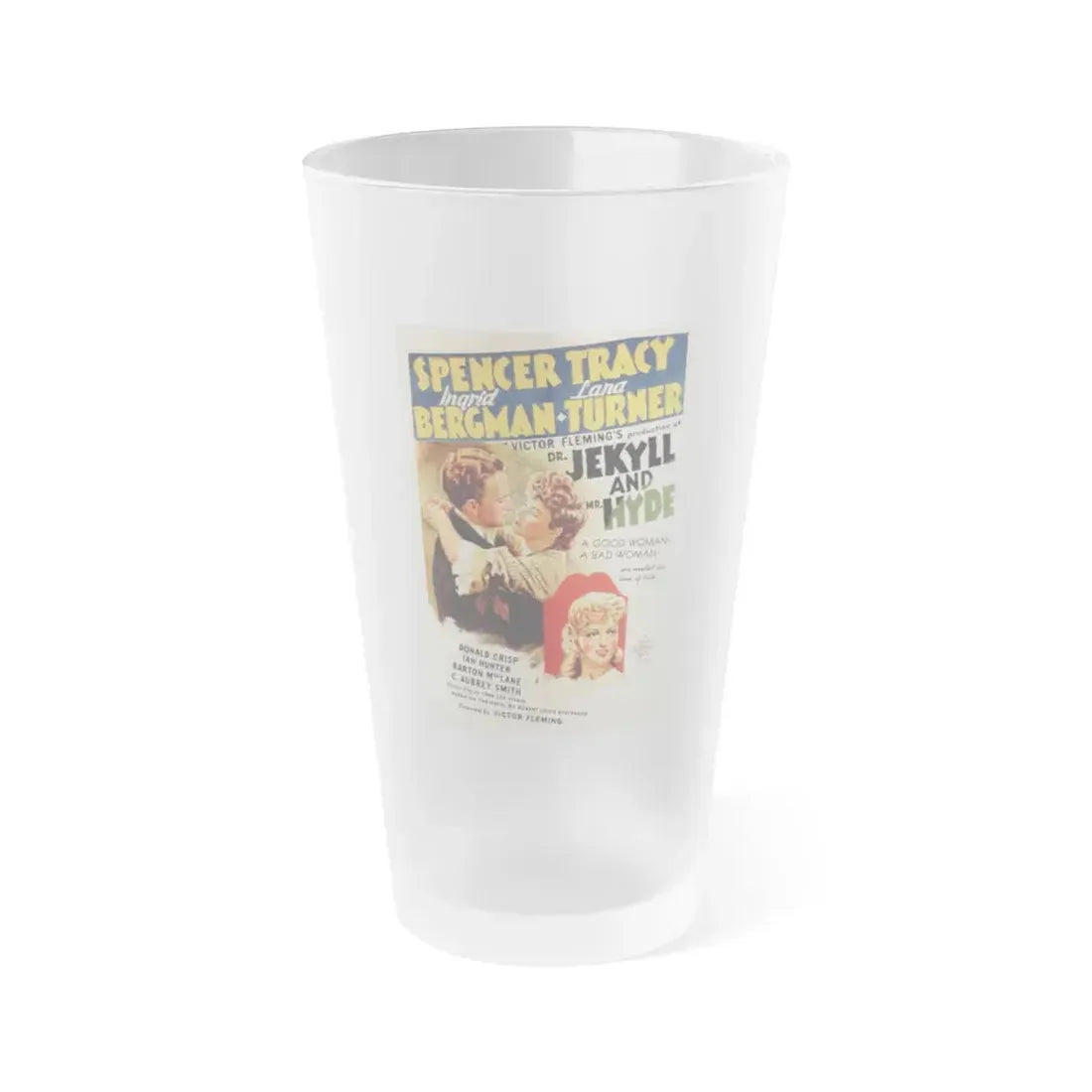 DR. JEKYLL AND MR. HYDE 1941 Movie Poster - Frosted Pint Glass 16oz 16oz Frosted - Go Mug Yourself