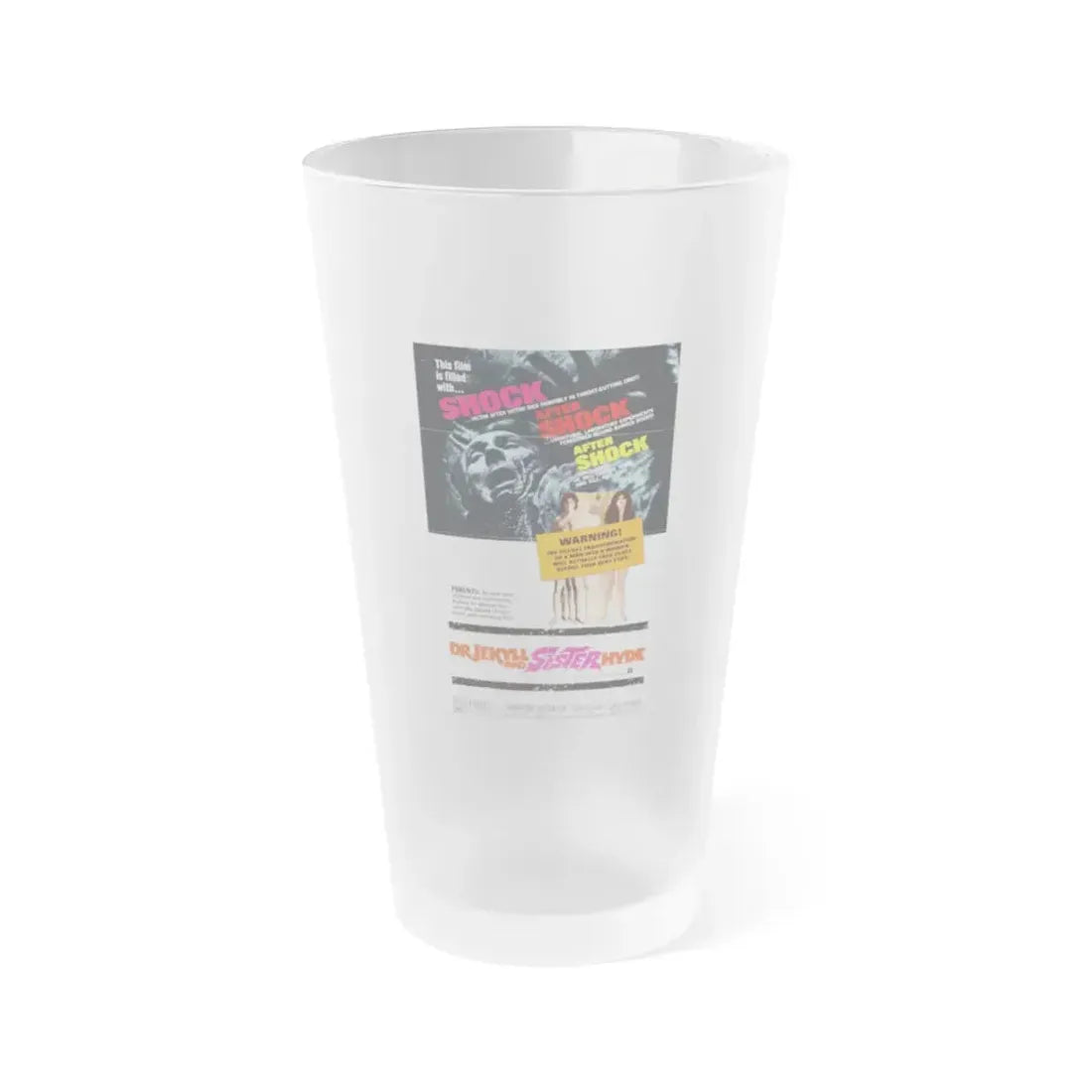 DR. JEKYLL AND SISTER HYDE 1971 Movie Poster - Frosted Pint Glass 16oz 16oz Frosted - Go Mug Yourself