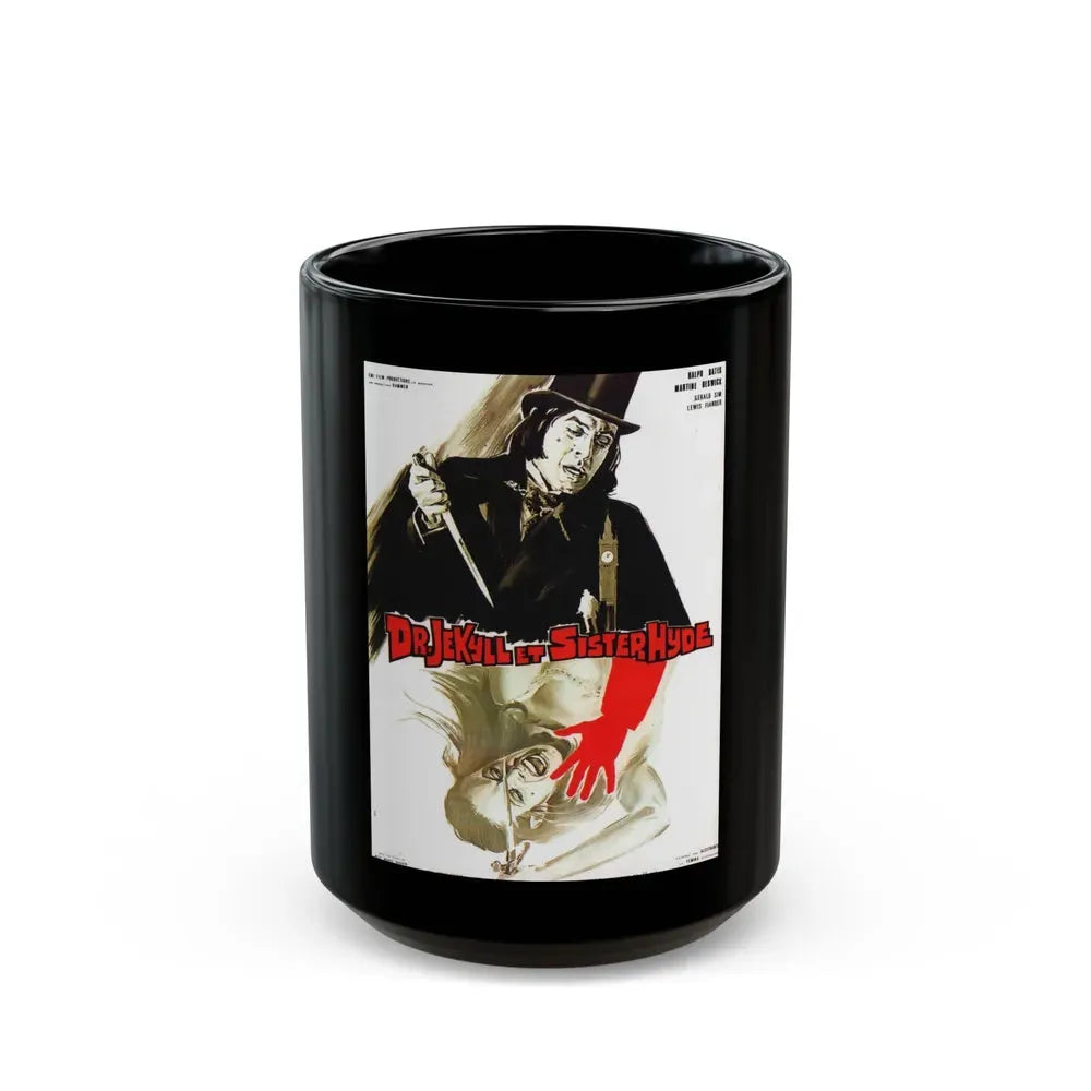 DR. JEKYLL AND SISTER HYDE (FRENCH) 1971 Movie Poster - Black Coffee Mug 15oz - Go Mug Yourself