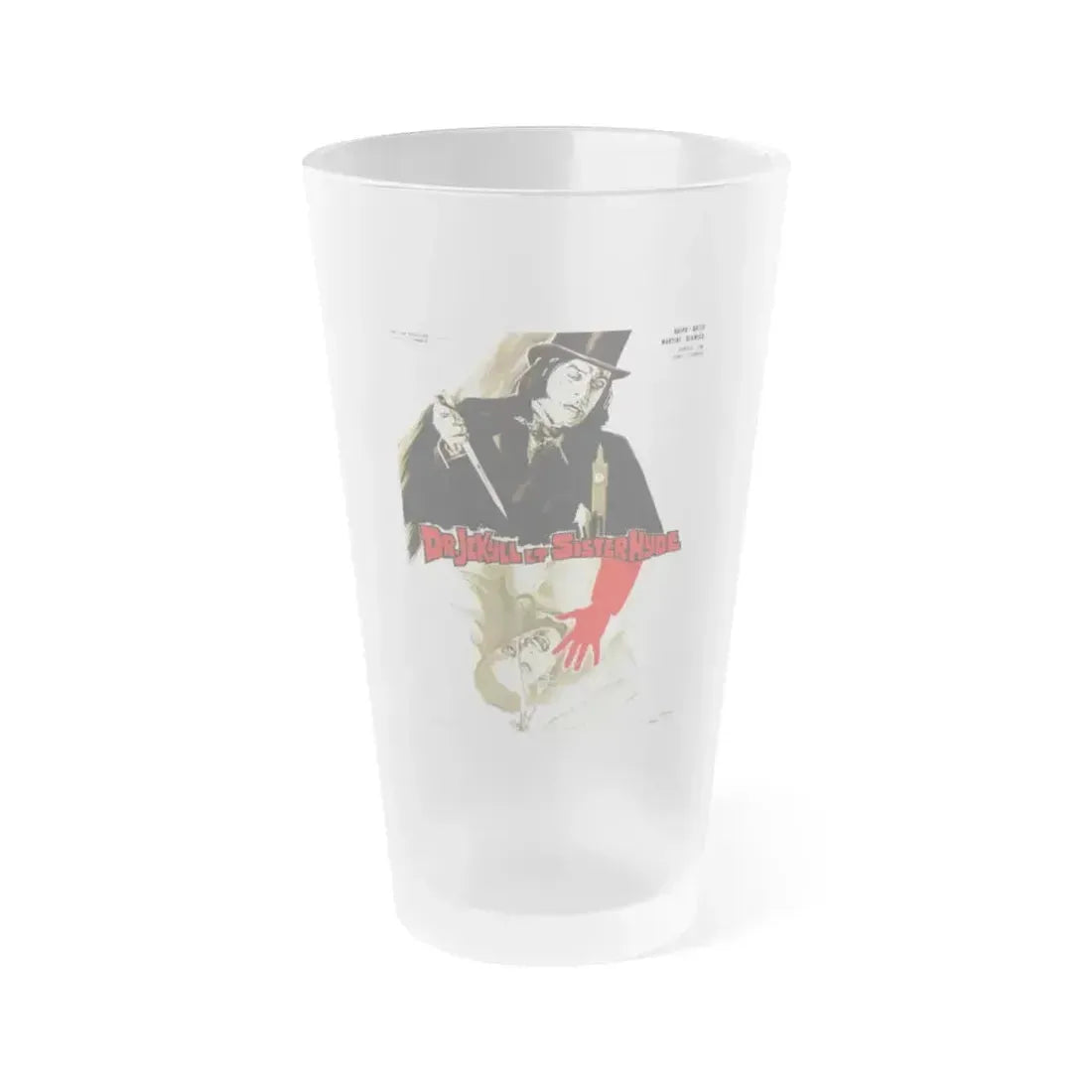 DR. JEKYLL AND SISTER HYDE (FRENCH) 1971 Movie Poster - Frosted Pint Glass 16oz 16oz Frosted - Go Mug Yourself