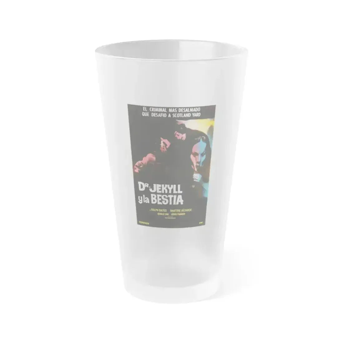 DR. JEKYLL AND SISTER HYDE (SPAIN) 1971 Movie Poster - Frosted Pint Glass 16oz 16oz Frosted - Go Mug Yourself