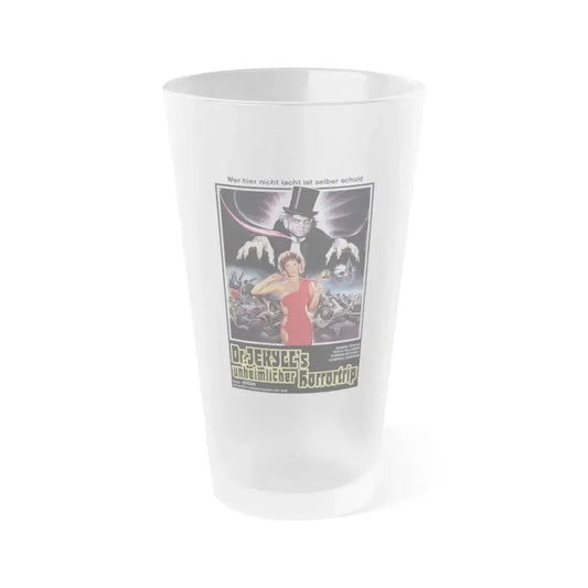 DR. JEKYLL LIKES THEM HOT 1979 Movie Poster - Frosted Pint Glass 16oz 16oz Frosted - Go Mug Yourself