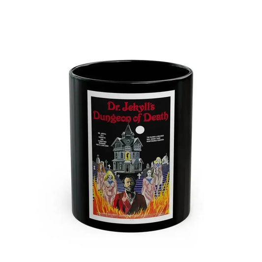 DR. JEKYLL'S DUNGEON OF DEATH 1979 Movie Poster - Black Coffee Mug 11oz - Go Mug Yourself