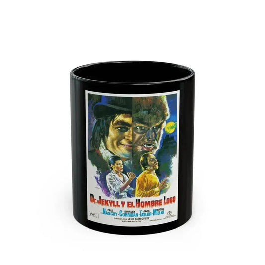DR. JEKYLL VS THE WEREWOLF 1972 Movie Poster - Black Coffee Mug 11oz - Go Mug Yourself