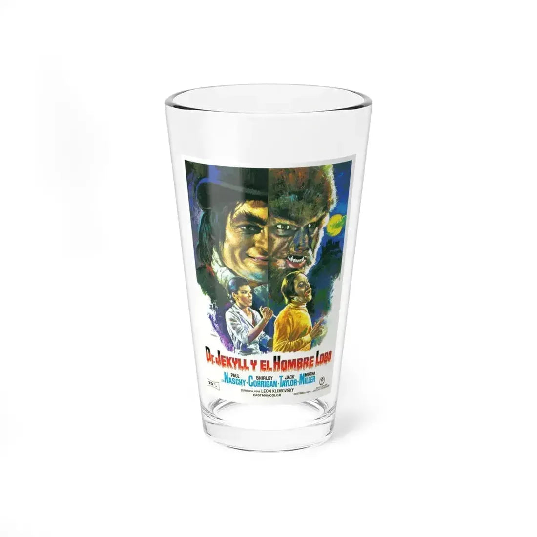 DR. JEKYLL VS THE WEREWOLF 1972 Movie Poster - Pint Glass 16oz 16oz - Go Mug Yourself