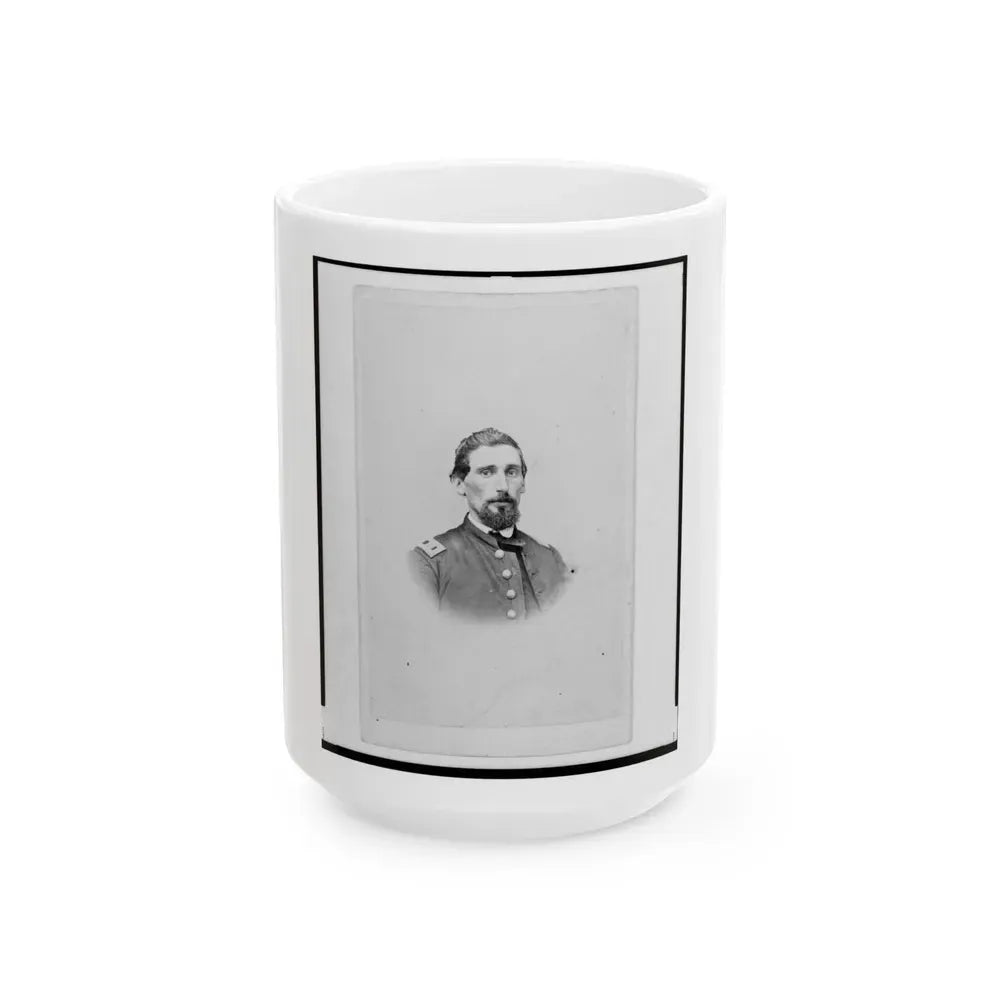 Dr. John M. Gray, Surgeon For The 39th Indiana Regiment, Head-And-Shoulders Portrait, Facing Front (U.S. Civil War) White Coffee Mug 15oz - Go Mug Yourself