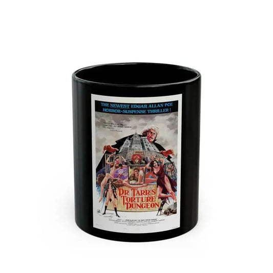 DR. TARR'S TORTURE DUNGEON 1973 Movie Poster - Black Coffee Mug 11oz - Go Mug Yourself