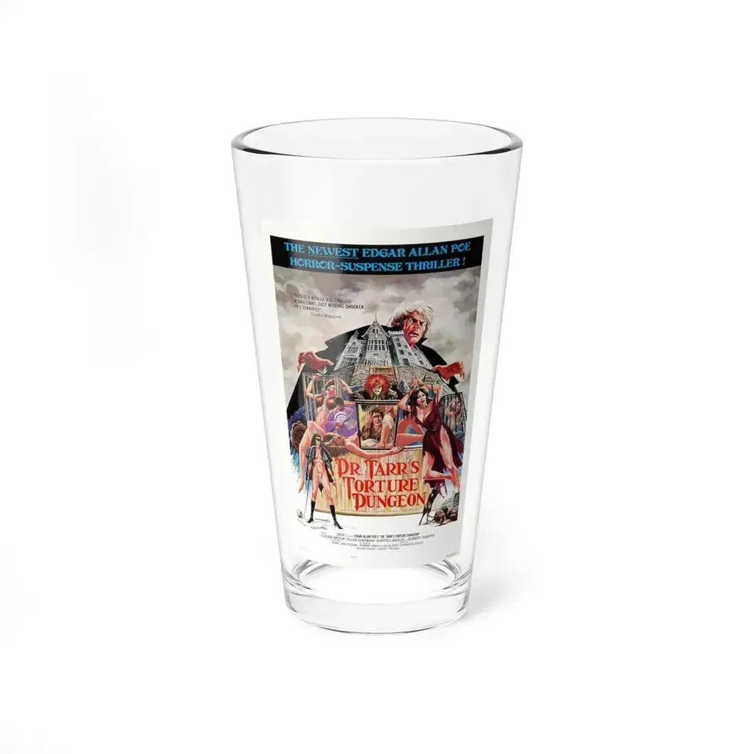 DR. TARR'S TORTURE DUNGEON 1973 Movie Poster - Pint Glass 16oz 16oz - Go Mug Yourself