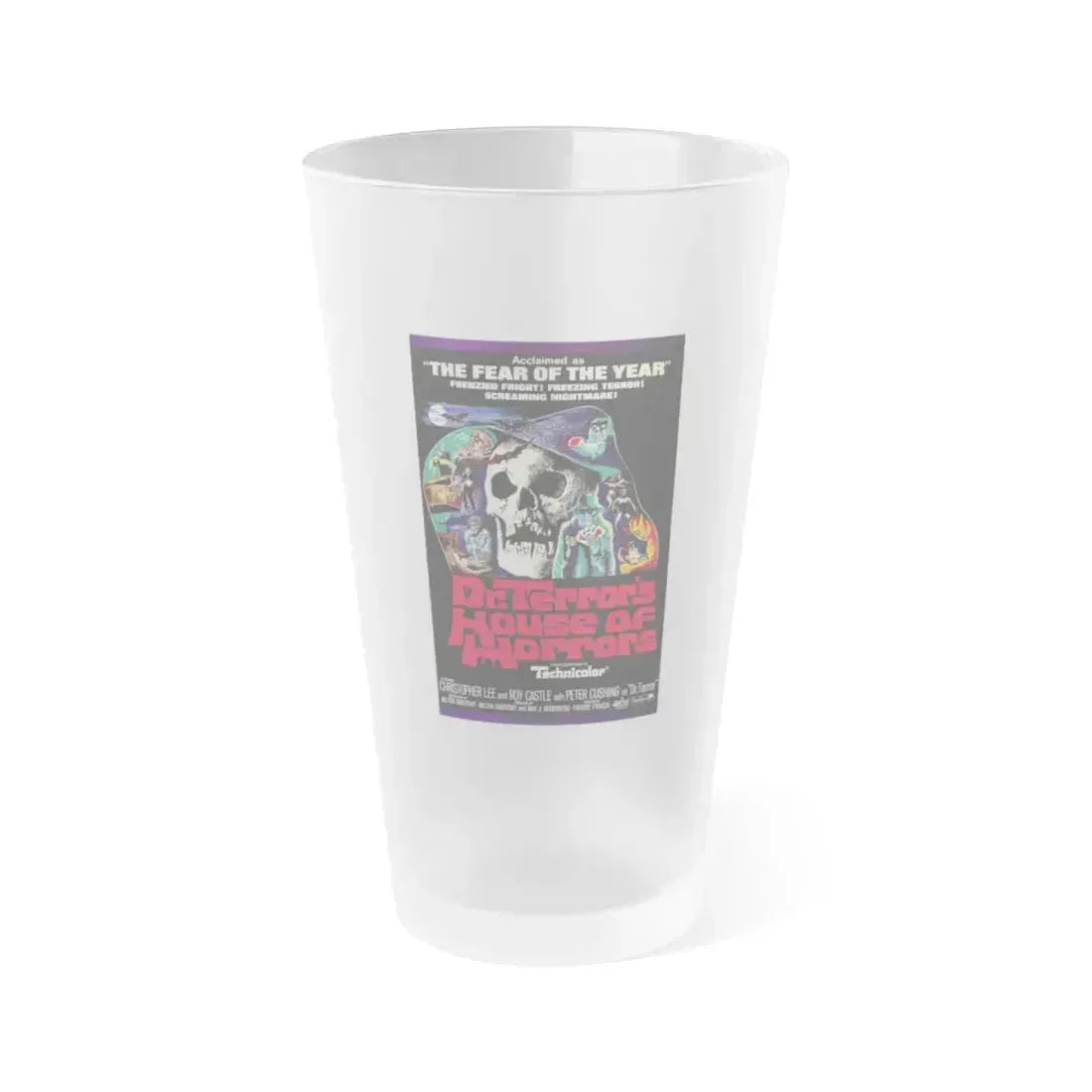 DR. TERROR'S HOUSE OF HORRORS (2) 1967 Movie Poster - Frosted Pint Glass 16oz 16oz Frosted - Go Mug Yourself