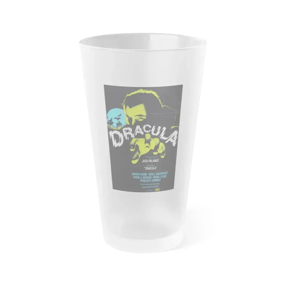 DRACULA 1973 Movie Poster - Frosted Pint Glass 16oz 16oz Frosted - Go Mug Yourself