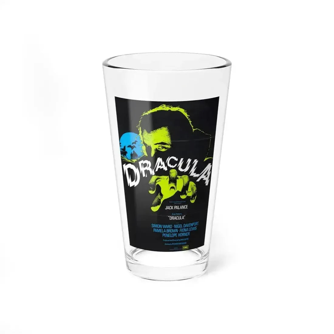 DRACULA 1973 Movie Poster - Pint Glass 16oz 16oz - Go Mug Yourself