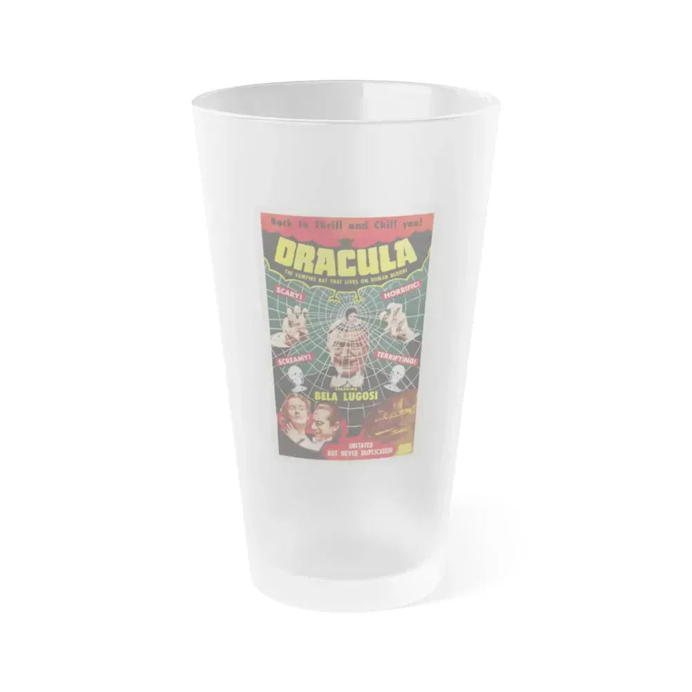 DRACULA (2) 1931 Movie Poster - Frosted Pint Glass 16oz 16oz Frosted - Go Mug Yourself