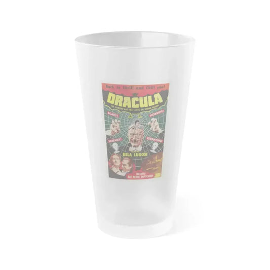 DRACULA (2) 1931 Movie Poster - Frosted Pint Glass 16oz 16oz Frosted - Go Mug Yourself