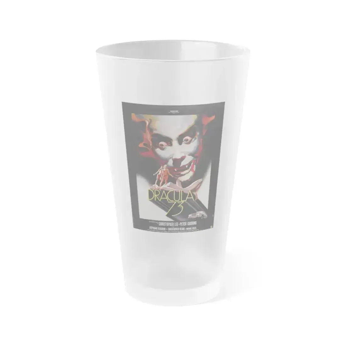 DRACULA A.D. 1972 (2) Movie Poster - Frosted Pint Glass 16oz 16oz Frosted - Go Mug Yourself