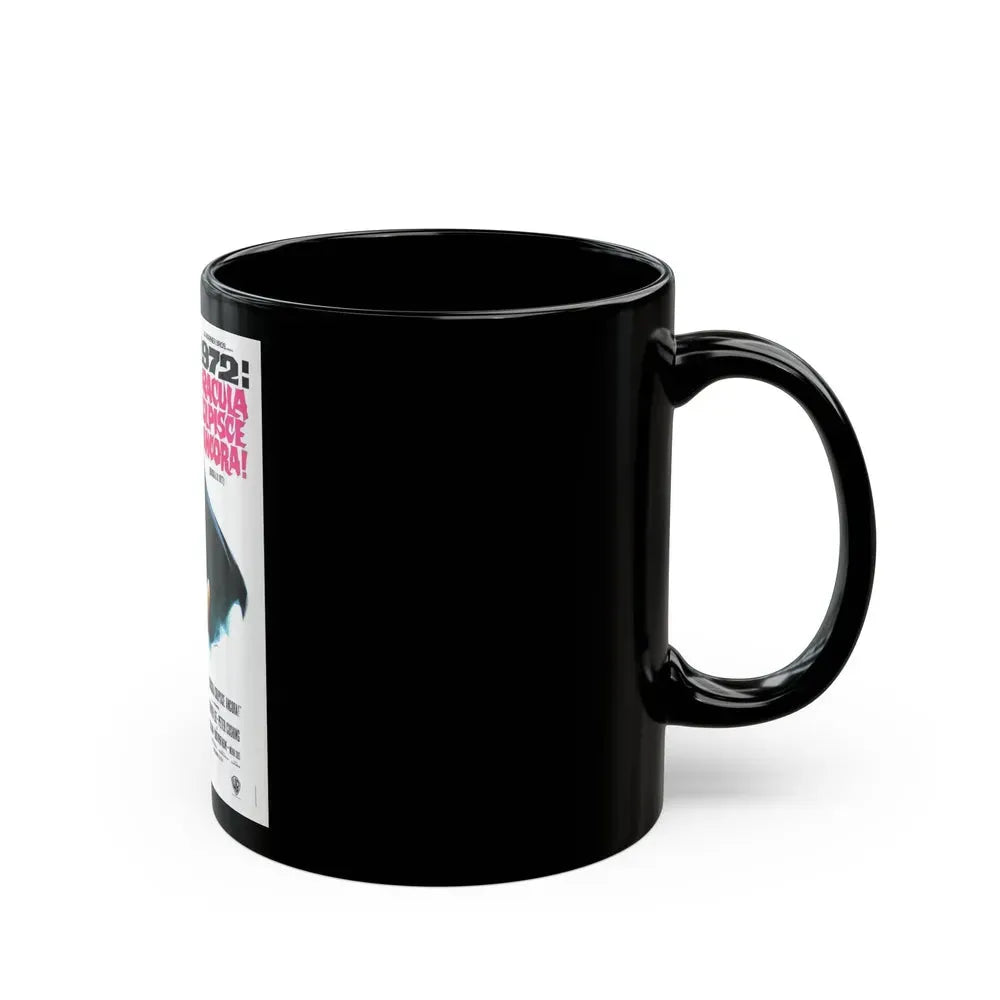 DRACULA A.D. 1972 (ITALIAN) Movie Poster - Black Coffee Mug - Go Mug Yourself
