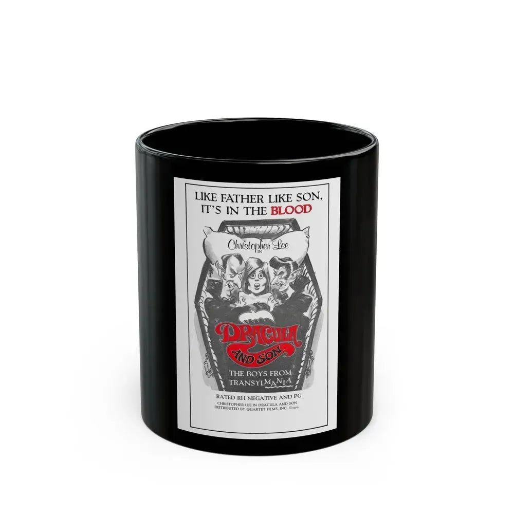 DRACULA AND SON 1976 Movie Poster - Black Coffee Mug 11oz - Go Mug Yourself