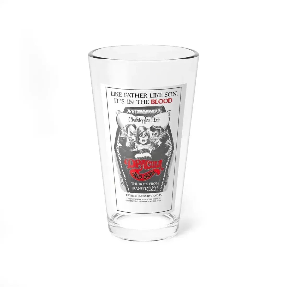 DRACULA AND SON 1976 Movie Poster - Pint Glass 16oz 16oz - Go Mug Yourself