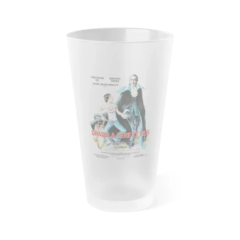 DRACULA AND SON (FRENCH) 1976 Movie Poster - Frosted Pint Glass 16oz 16oz Frosted - Go Mug Yourself