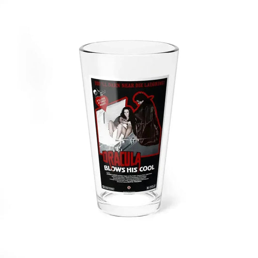 DRACULA BLOWS HIS COOL 1979 Movie Poster - Pint Glass 16oz 16oz - Go Mug Yourself