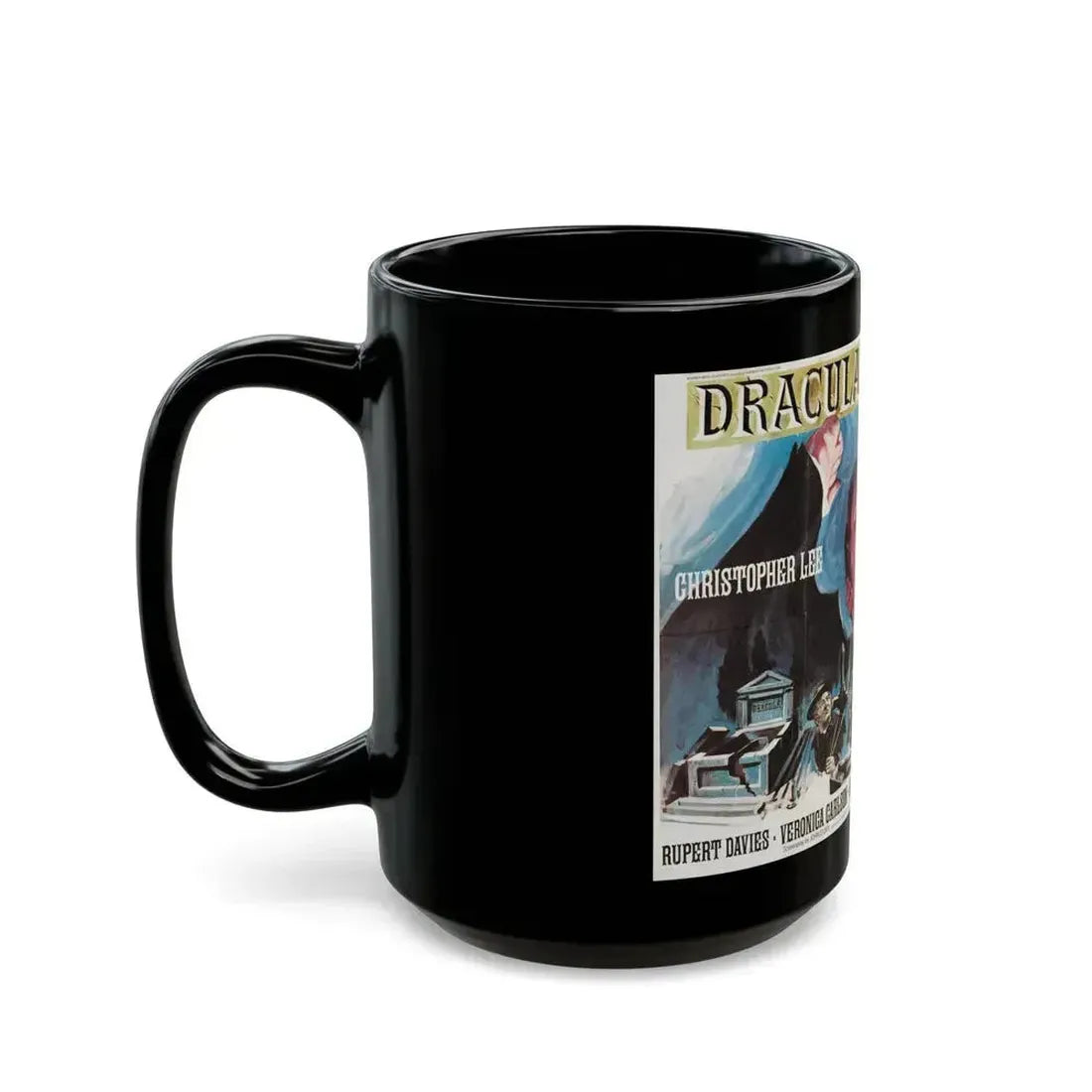 DRACULA HAS RISEN FROM THE GRAVE 1968 Movie Poster - Black Coffee Mug - Go Mug Yourself