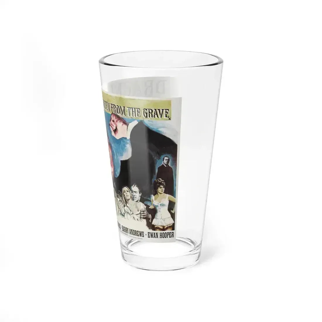 DRACULA HAS RISEN FROM THE GRAVE 1968 Movie Poster - Pint Glass 16oz - Go Mug Yourself