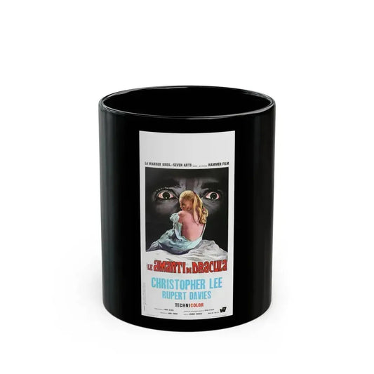 DRACULA HAS RISEN FROM THE GRAVE (ITALIAN) 1968 Movie Poster - Black Coffee Mug 11oz - Go Mug Yourself
