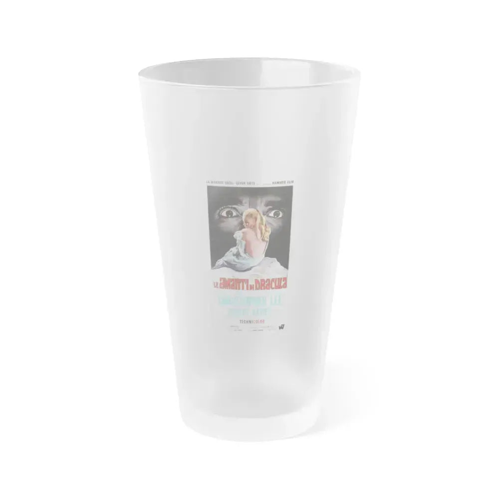 DRACULA HAS RISEN FROM THE GRAVE (ITALIAN) 1968 Movie Poster - Frosted Pint Glass 16oz 16oz Frosted - Go Mug Yourself