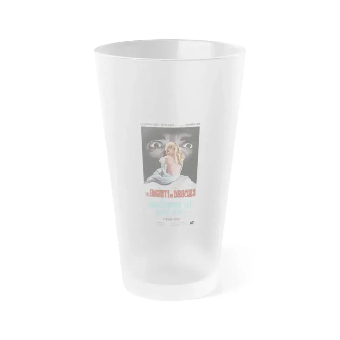 DRACULA HAS RISEN FROM THE GRAVE (ITALIAN) 1968 Movie Poster - Frosted Pint Glass 16oz 16oz Frosted - Go Mug Yourself