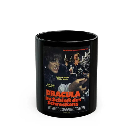 DRACULA IN THE CASTLE OF BLOOD (GERMAN) 1969 Movie Poster - Black Coffee Mug 11oz - Go Mug Yourself