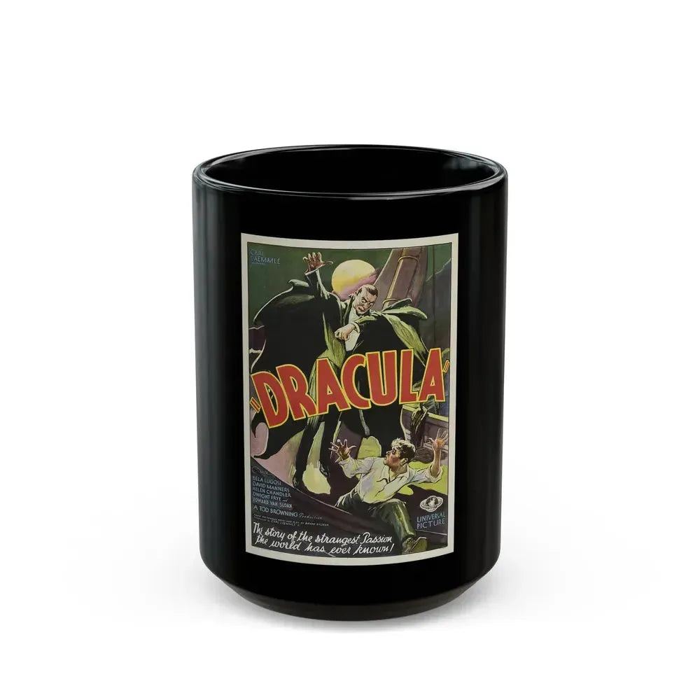 DRACULA Movie Poster - Black Coffee Mug 15oz - Go Mug Yourself