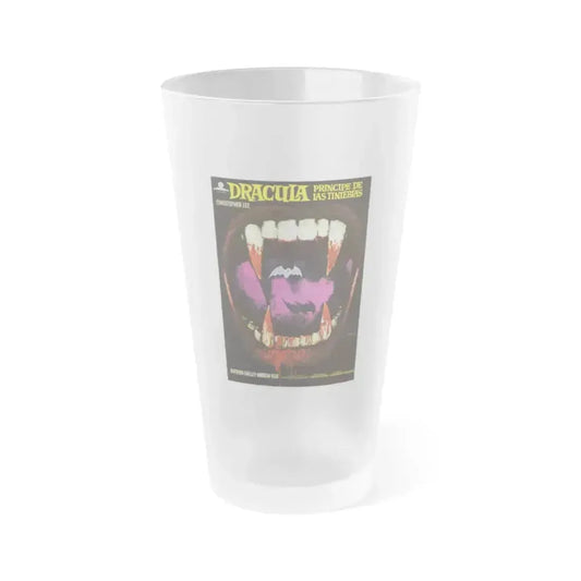 DRACULA PRINCE OF DARKNESS (SPANISH) 1966 Movie Poster - Frosted Pint Glass 16oz 16oz Frosted - Go Mug Yourself